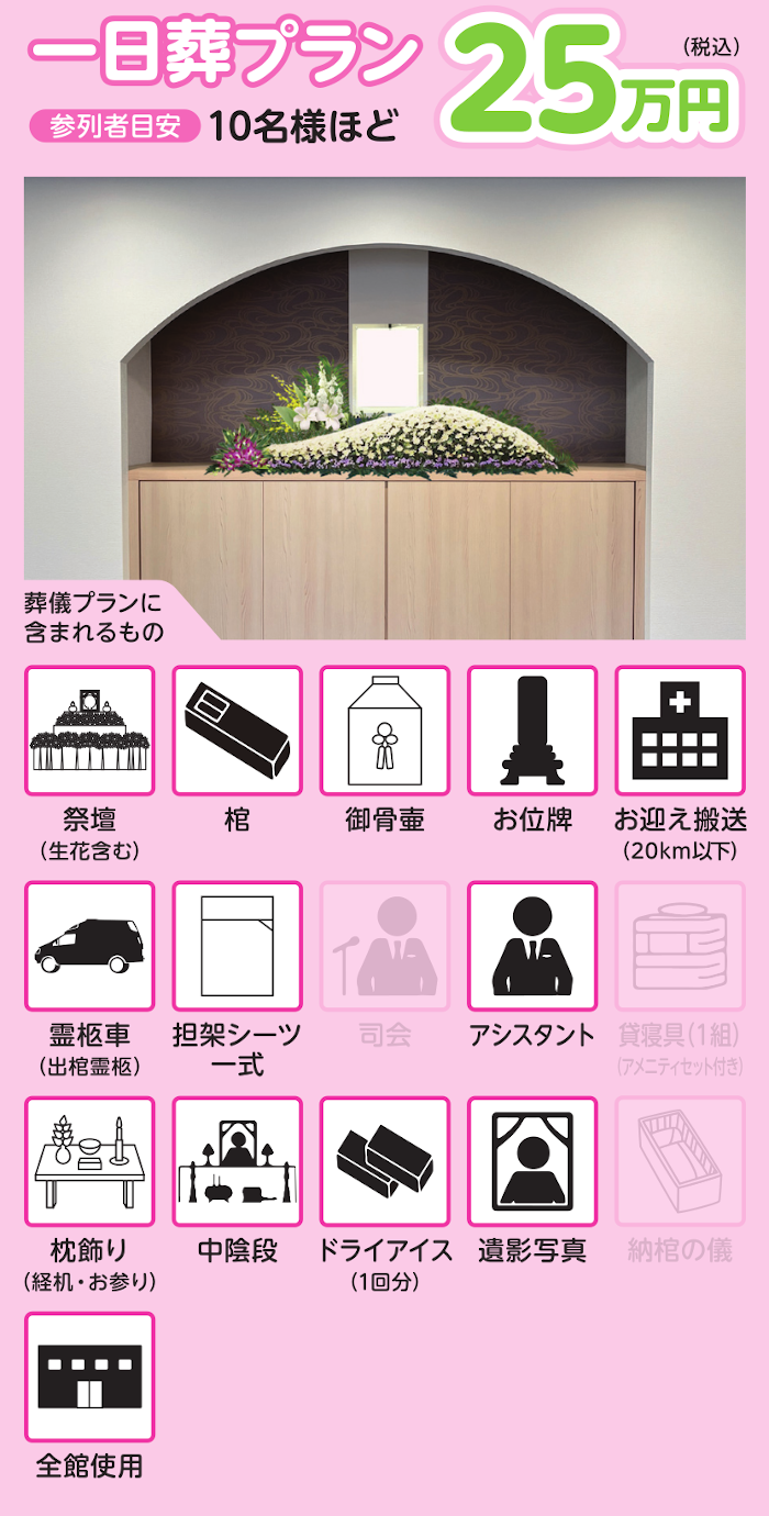 一日葬プラン25